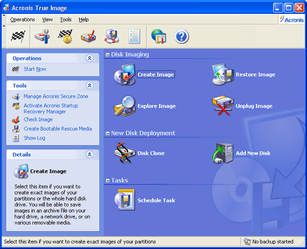 Acronis True Image Screenshot